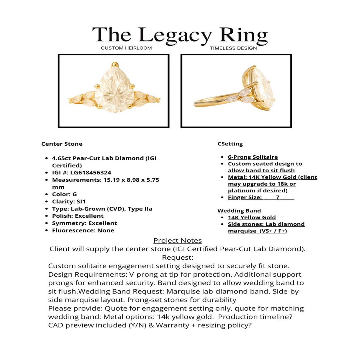 Custom Jewelry Deposit